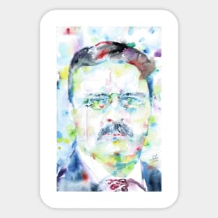 THEODORE ROOSEVELT - watercolor portrait .1 Sticker